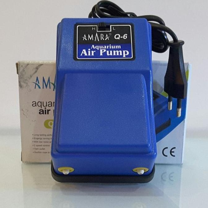 Fishtoday- Pompa Udara / Air Pump / Aerator Aquarium Amara Q6 / Amara Q 6