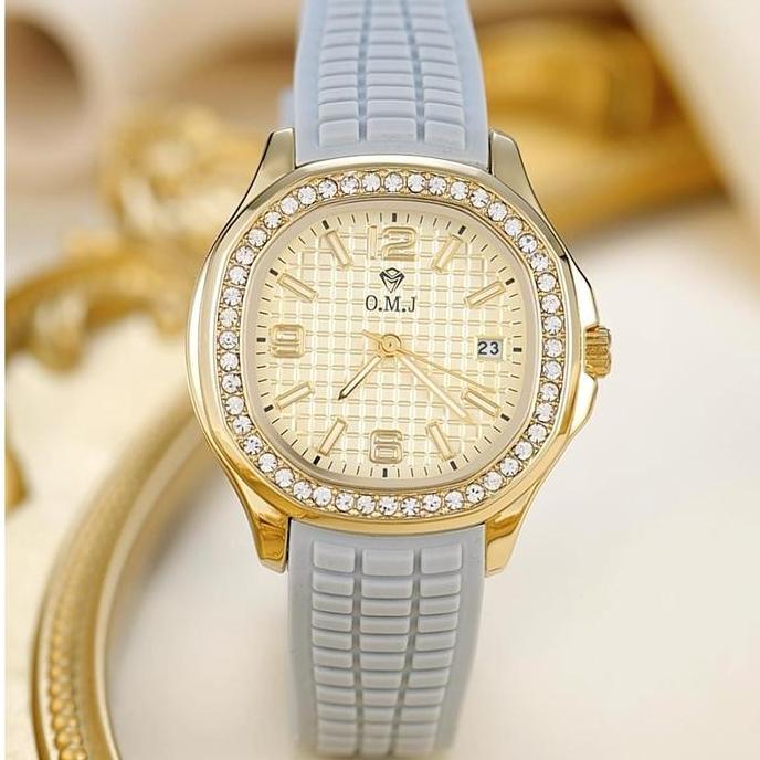 Watchtime- O.M.J G078 Jam Tangan Wanita 3Atm Anti Air Fashion Simple Santai Elegant Luxury Quartz Ta