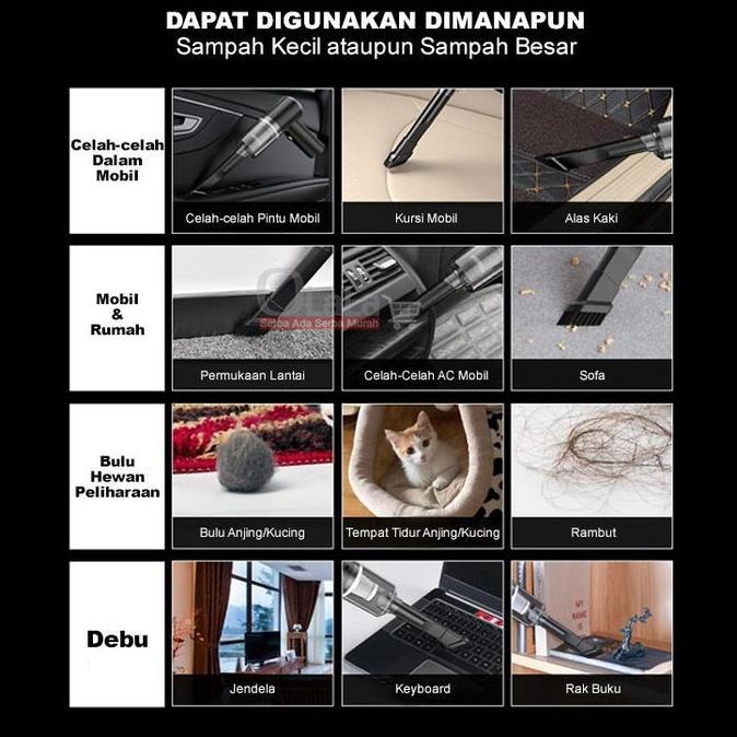 Instancodbisa- Alat Vacum Cleaner / Penyedot Debu Vacuum Wireless Oll-1030 Tanpa Kabel