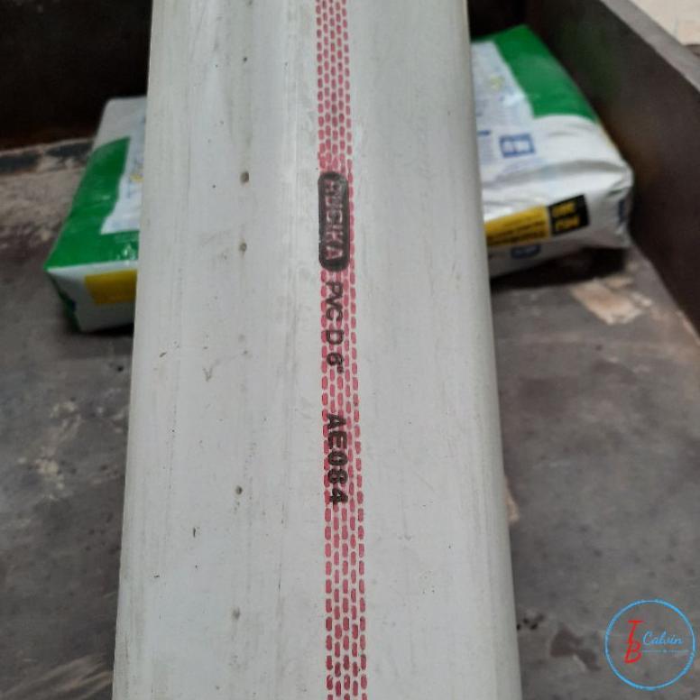 Pipa 6 inch RUCIKA WAVIN (D) per batang / Pipa PVC 6 inch RUCIKA WAVIN