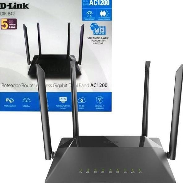 Dlink D-Link Router Wireless Dir-842 Ac1200 Mu-Mimo Wifi Router Dual Band 4X Gigabit Best Seller