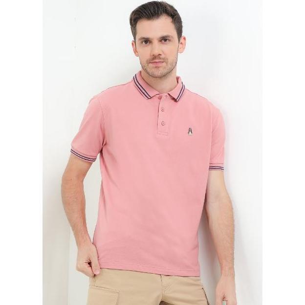 Hush Puppies Kaos Polo Pria Folio Dusty Pink