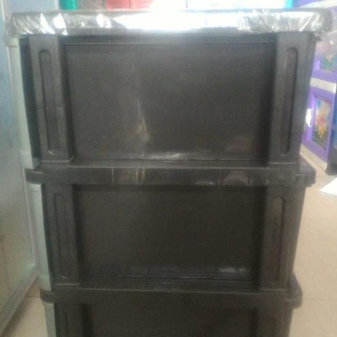 Instan- Laci / Lemari Pakaian Susun 3 Yoko Plastik / Tempat Baju / Serbaguna