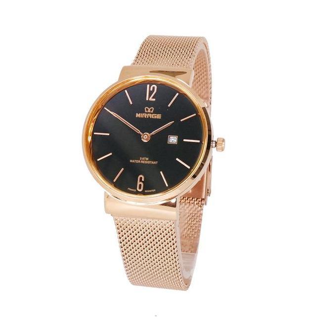 Watchtime- Mirage Watch - Official Terlaris Jam Tangan Wanita Mirage Full Rosegold Pasir Tahan Air G
