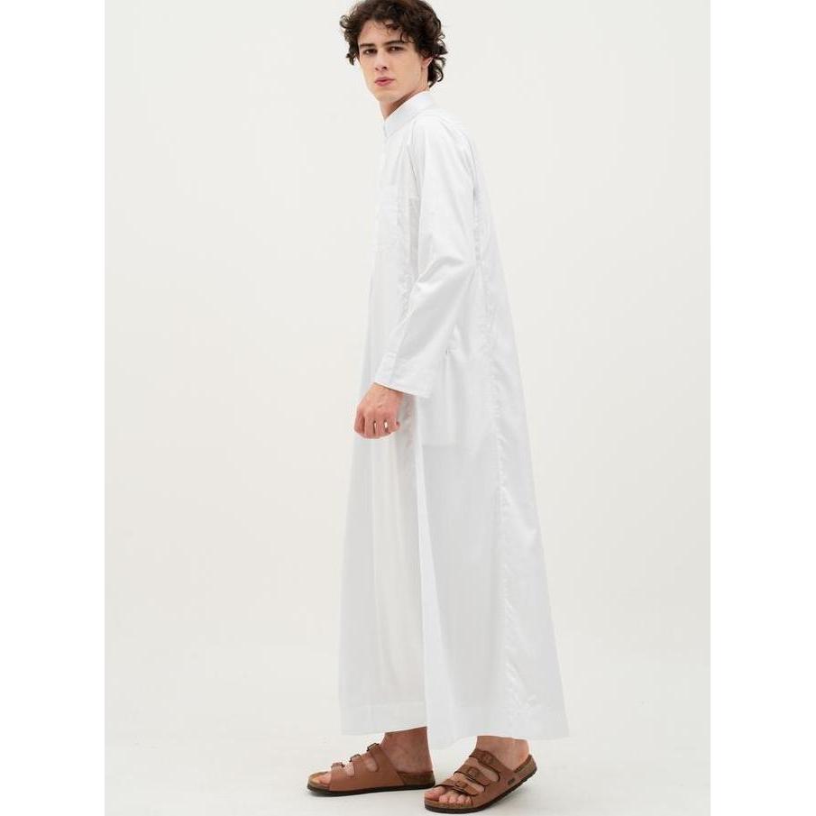 Al Haramain Jubah / Gamis Pria Anak / Remaja & Dewasa Viet Polos / Jubah Al Haramain | Putih | Hitam
