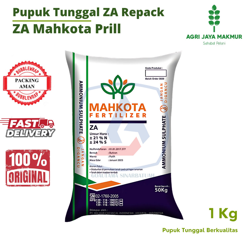 PUPUK ZA MAHKOTA KRISTAL REPACKING 1KG