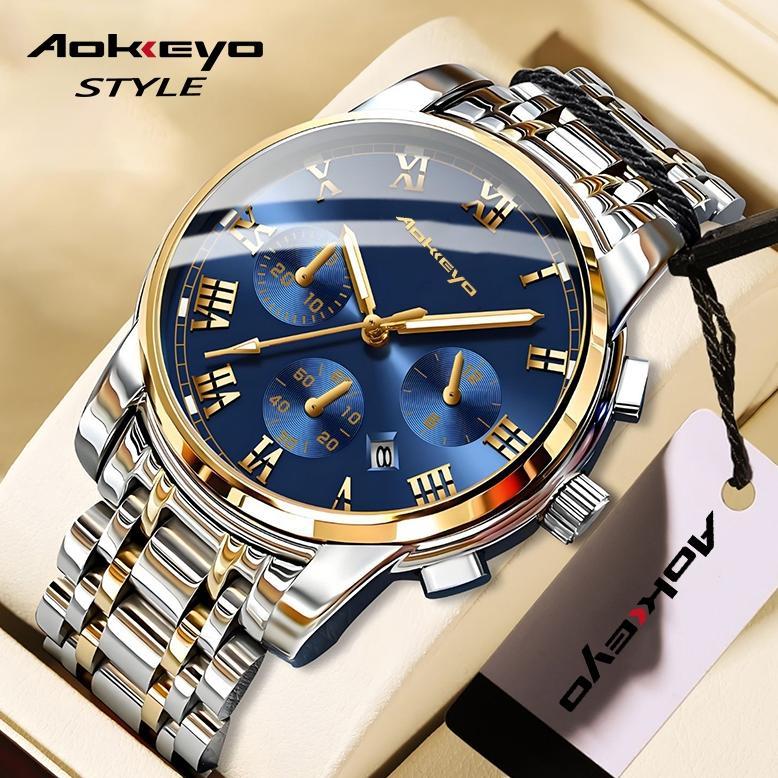 Aokeyo 4006 Jam Tangan Pria Anti Air ORI Jam Tangan Pria Anti Air Original Luxury Stainless Steel