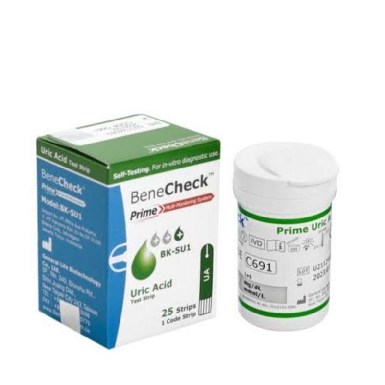 Prima Medic - Benecheck Prime Asam Urat Strip isi 25 - Alat Test Urid Acid