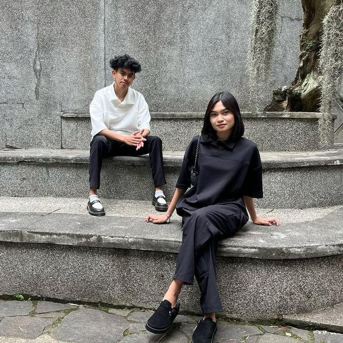 SAYNT Boxy Polo Tshirt | Kaos Polo Scuba Kerah Polos | Boxy Fit Scuba