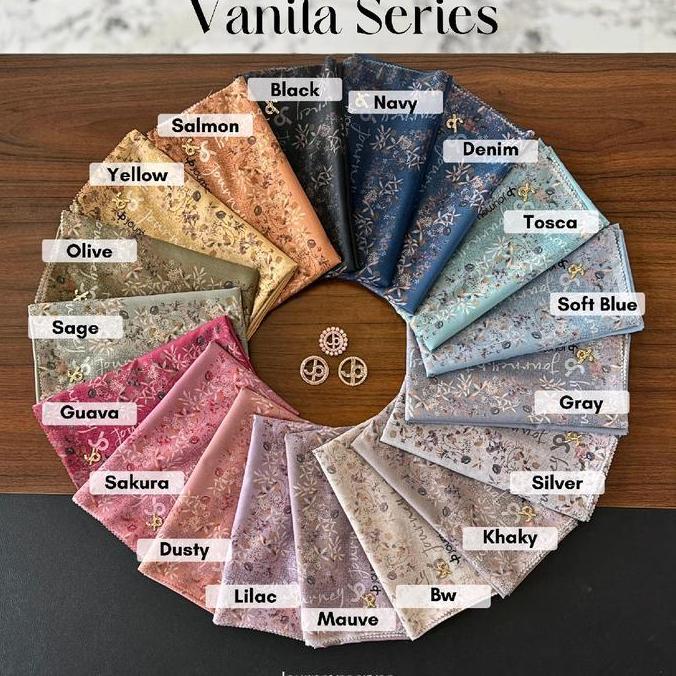 Thegirlrelig- Hijab Segiempat Journeyscarvers Series Vanila/Hijab Voal/Jp Vanila