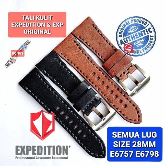 Strap Tali Jam Tangan Expedition Asli Original 100% E6757 E 6757 28Mm Asli