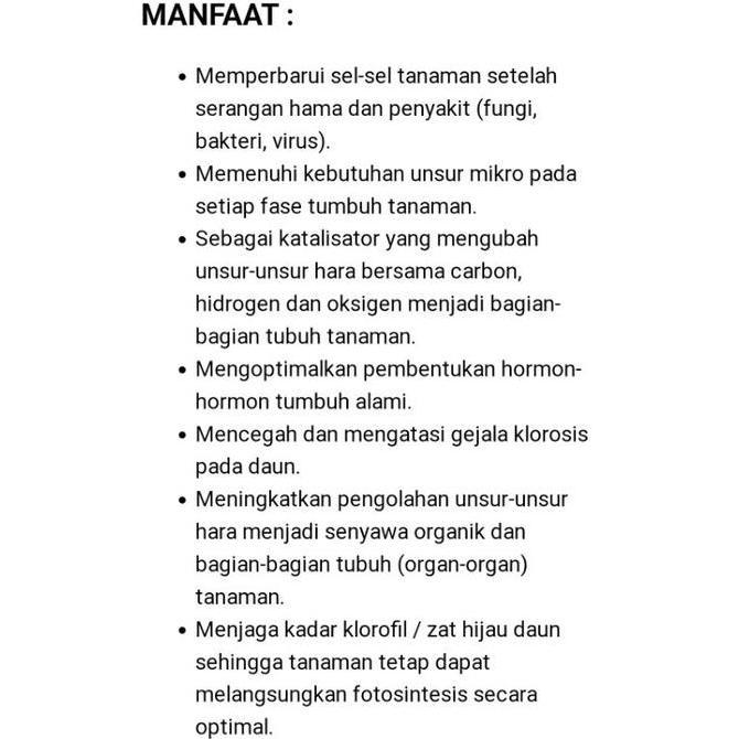Micron Sel Pupuk Mikro Dan Suplemen Sel Micronsel Untuk Pulihkan Sel Tanaman Rusak 500 Ml Mikron Sel