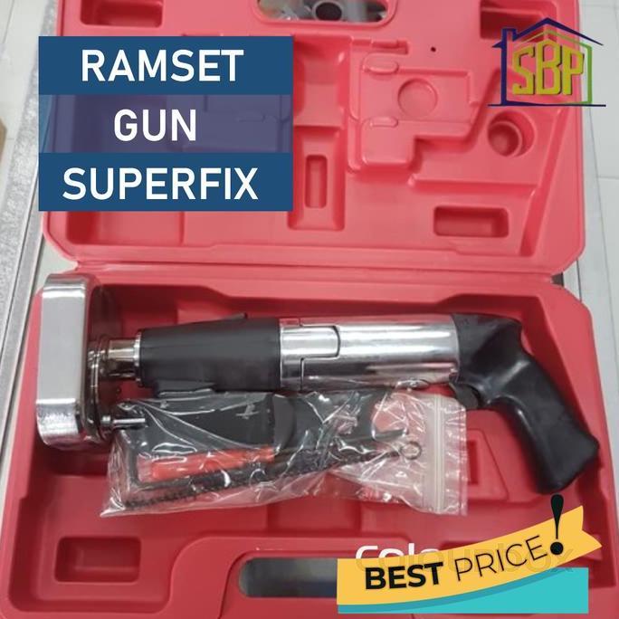 Bst Ready Mesin Alat Tembak Paku Ramset Gun Merk Superfix Best Seller
