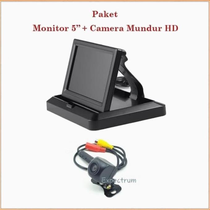 // MONITOR TV LIPAT 5 INCH - PAKET MONITOR TV 5 INCH & KAMERA CCD HD ''