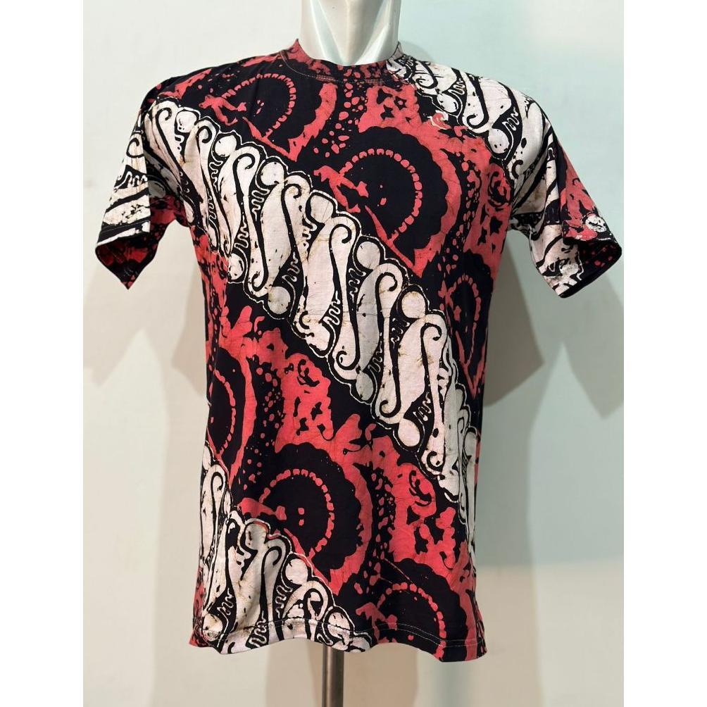 Cuci Gudang  Kaos Batik Cap Warna / Kaos Batik Pria Dan Wanita
