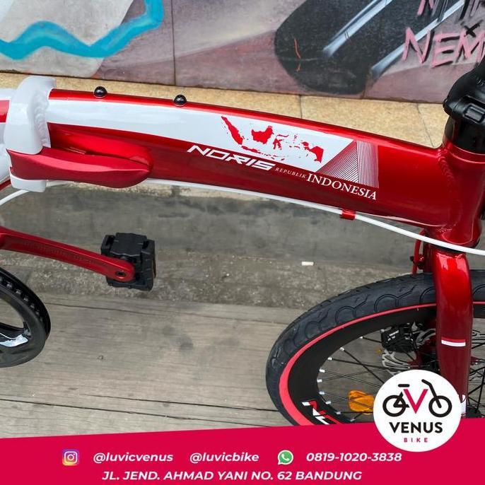 20" Seli Pacific Noris Indonesia 8Sp Alloy frame velg tinggi disc brak