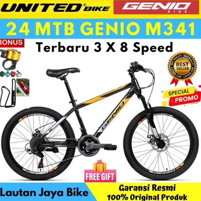 Sepeda Gunung 24 MTB Genio M346 by united