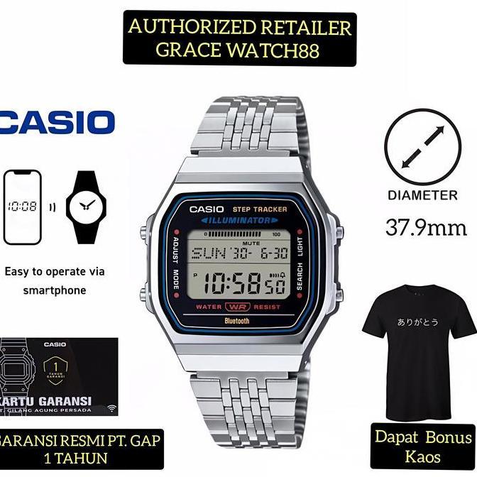 Jam tangan casio digital ABL-100WE-1ADF Casio VINTAGE abl-100we-1a Casio bluetooth