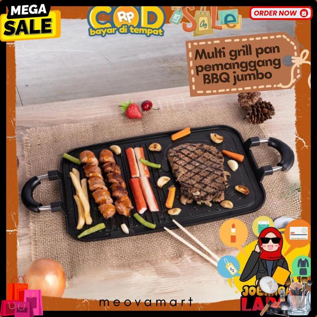 [Joeragan Lapak] Multi Grill Pan Wajan Barbeque Panggangan Teflon Shabu Alat Bbq Fancy Multi Anti Le
