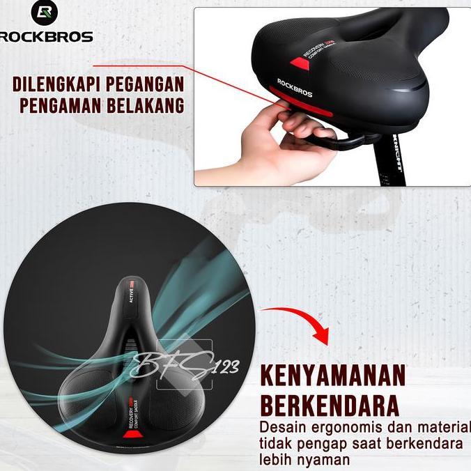 ROCKBROS AQ6090 Sadel Sepeda Empuk With Reflektive Light Original Jok Sepeda MTB Sadel Sepeda MTB Ou