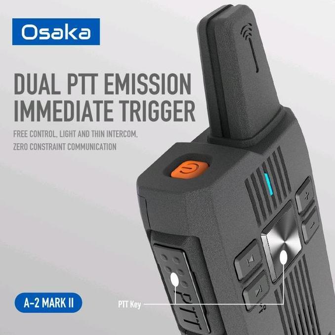 Promo Ht Osaka A2 Mark Ii Premium 2Pcs Two Way Radio Walkie Talkie 5Km 10 Km