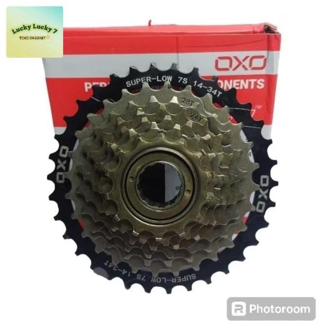 Sproket Sprocket 7 Speed Ulir Oxo Megarange Freewheel 7 Speed Ulir