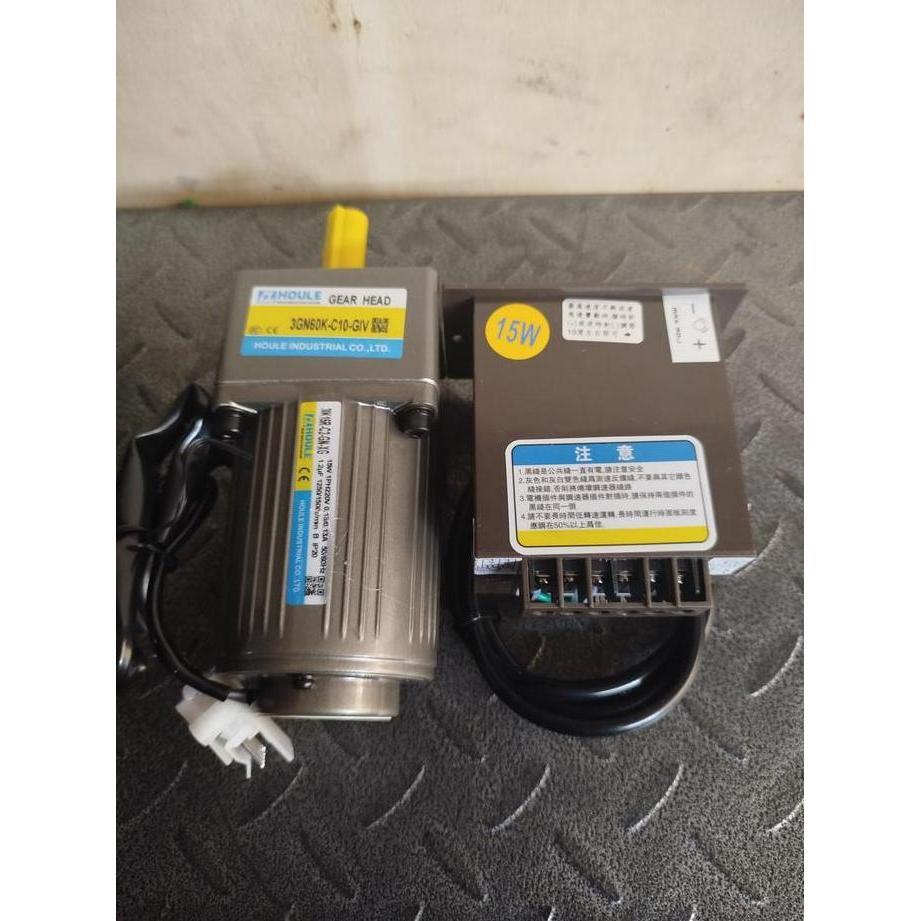 Ac Motor Gearbox  220V 15W  Variable Speed Control 1 Phase