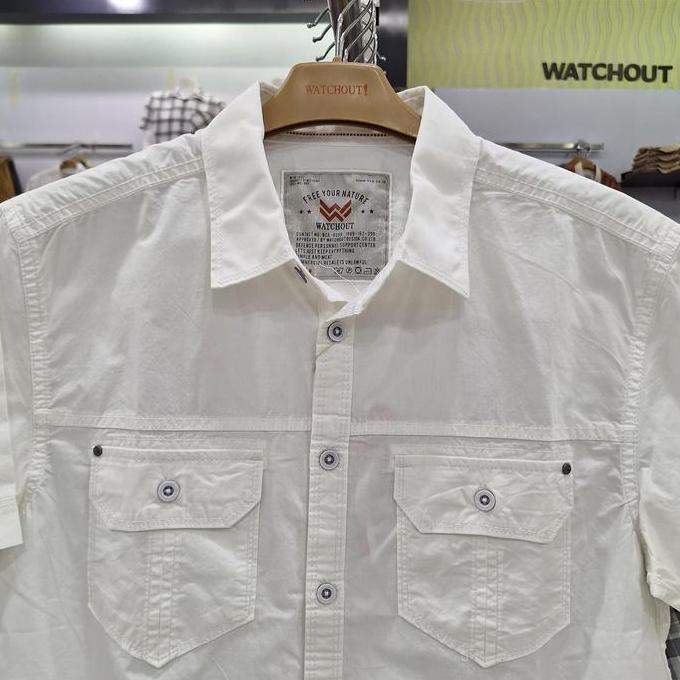 kemeja putih pria brand WATCHOUT ORINAL WS514702