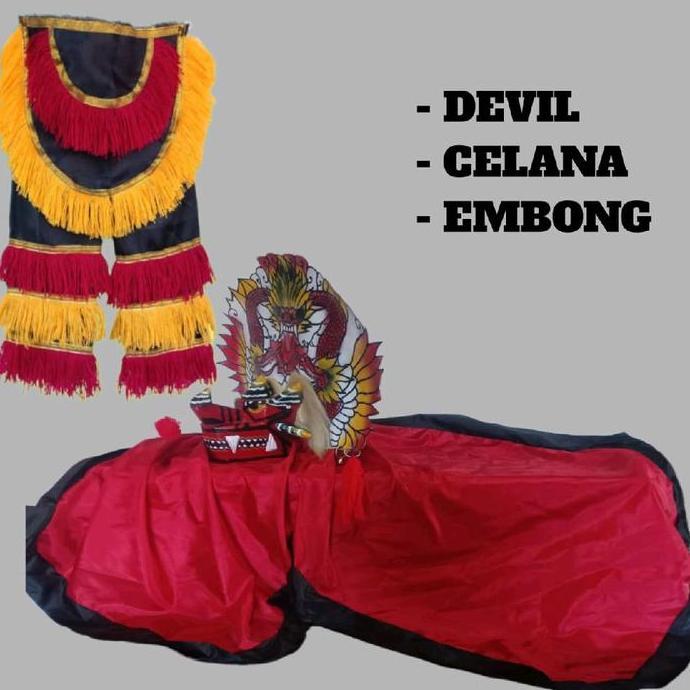 Barongan devil jamang lebar (Full set)