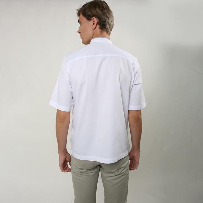 Lgs - Baju Koko Pria - Lengan Pendek - Warna Putih - Csh.285.S1124K.360.C