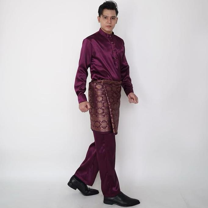 Baju Akad Melayu Pria Setelan Muslim Teluk Belenga Setelan Pengantin Koko Cowok