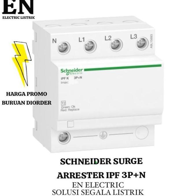 Schneider Surge Arrester Ipf 65Ka 3P+N-Imax 65Ka -A9L15586 Terbaik