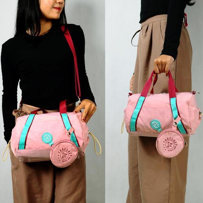 Threerey Duffle Sling Bag mini, peanut bag / Tas Casual Olah Raga Fitness Travelling
