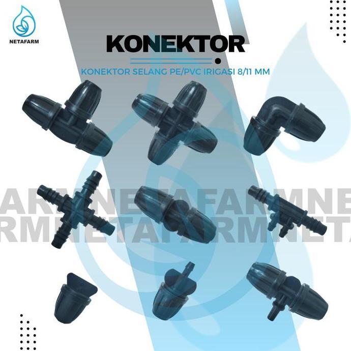 +++++] SAMBUNGAN SELANG PE/PVC IRIGASI 8/11MM
