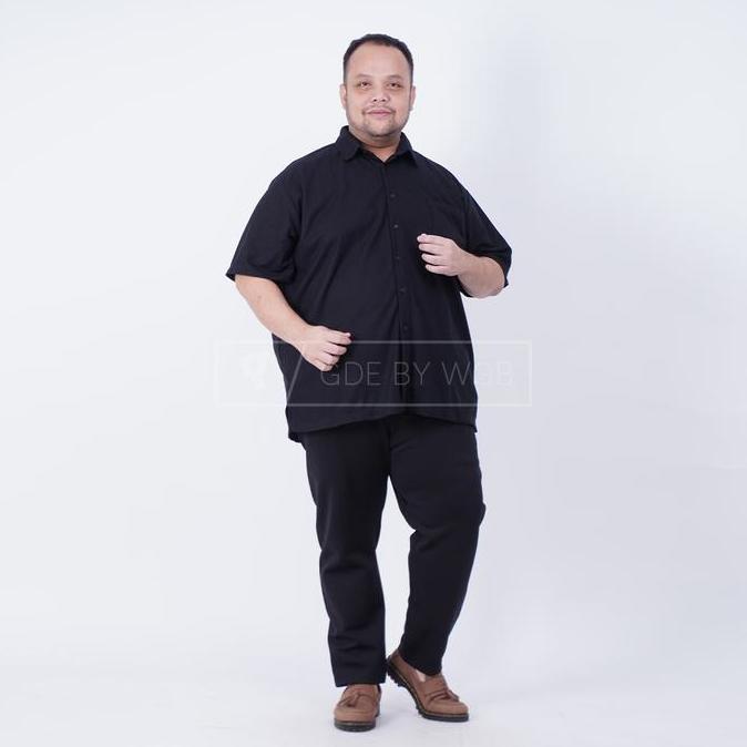 BBro Kemeja Basic Pique Pria BSize Ukuran Jumbo XXL XXXL