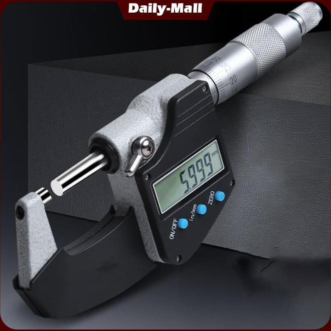 DIGITAL MICROMETER 0.001MM OUTSIDE MICRO METER MIKROMETER 0-25 MAGNETI ORIGINAL DAN TERPERCAYA
