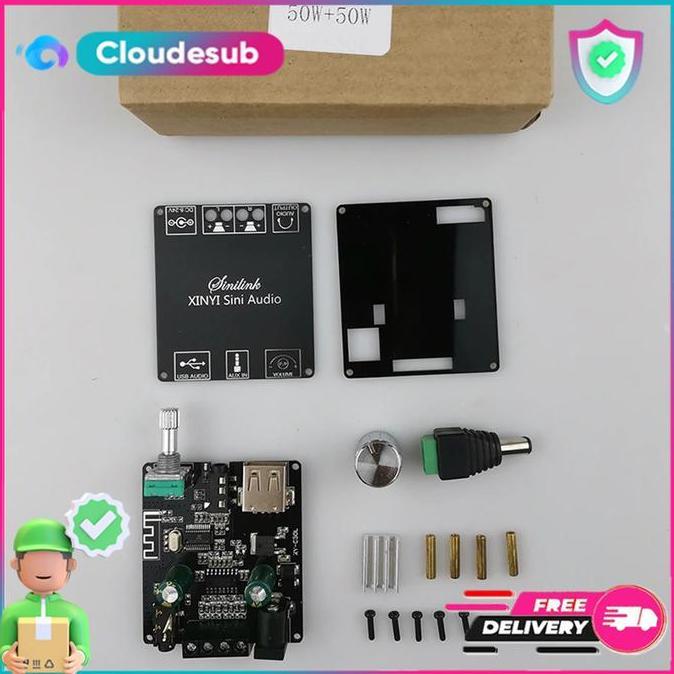 Mini HiFi Audio Amplifier Stereo Bluetooth Blutooth Blutut 5.0 / AUX / USB TERBARU