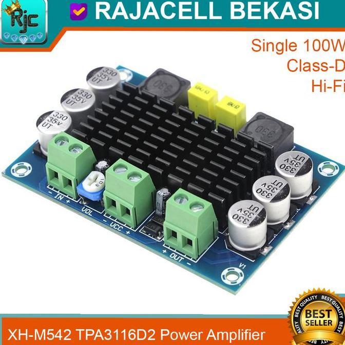 XH-M542 TPA3116D2 Audio Power Amplifier Class-D Single 100watt TERBARU
