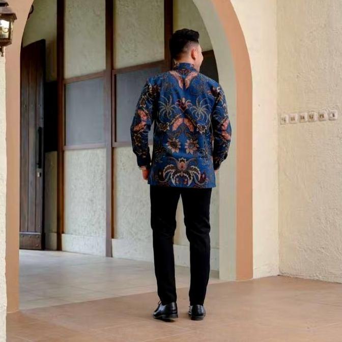 kemeja pria lengan panjang full lapisan batik prabu