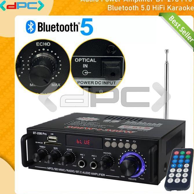 Audio Power Amplifier BT-298 Pro Bluetooth 5.0 HiFi Karaoke BARU