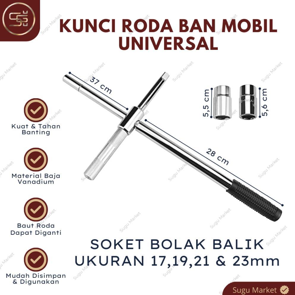 Kunci Ban Mobil Telescopic / Kunci Roda Mobil / Kunci Roda Palang Ban