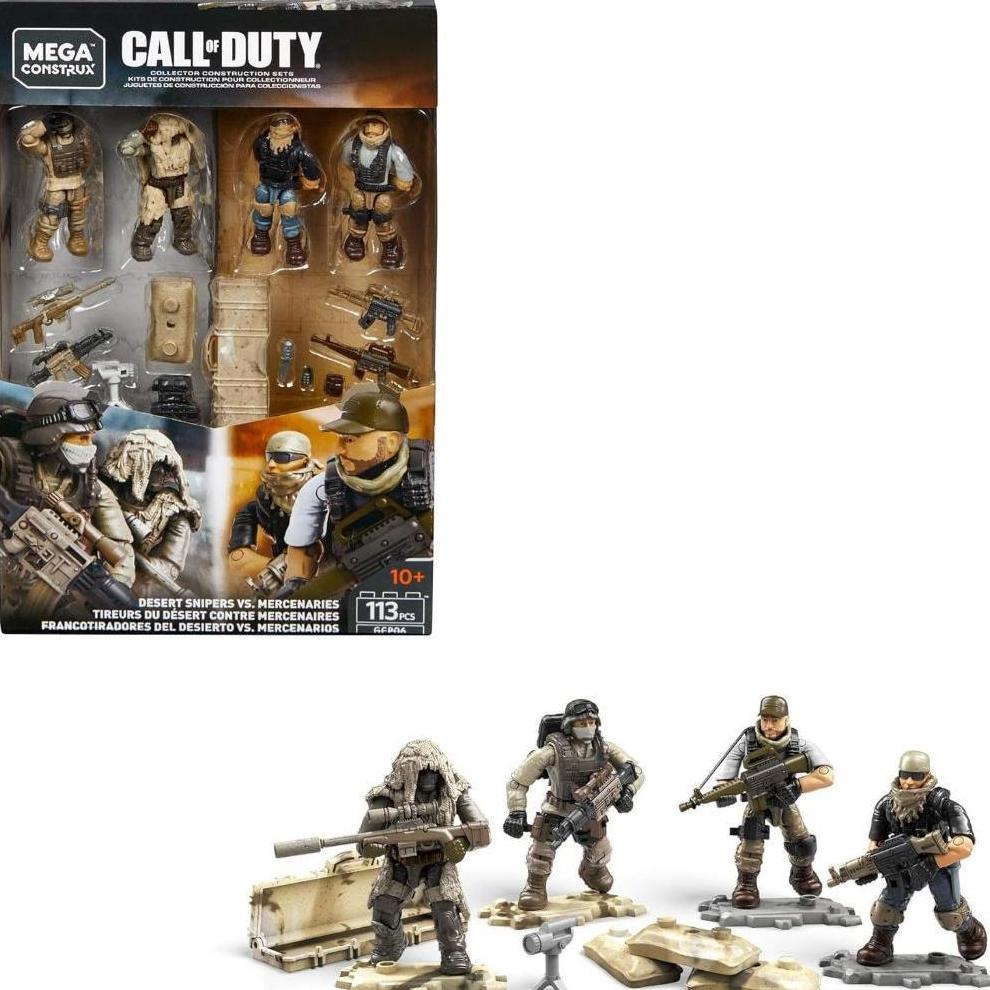 Mega Construx Call of Duty Desert Snipers Vs. Mercenaries, Multi (GCP06)
