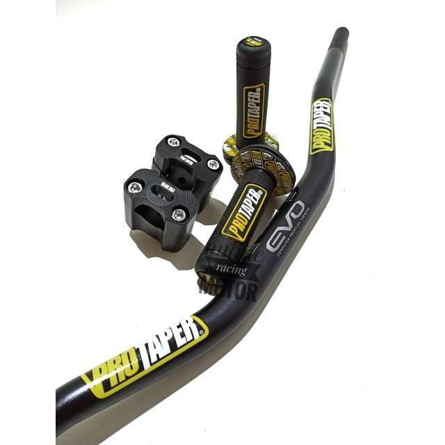 Stang Fatbar Protaper Evo Low Set Handgrip Dan Busa Palang Stang Klx Crf Vixion Nmax Pcx Dll Handgua