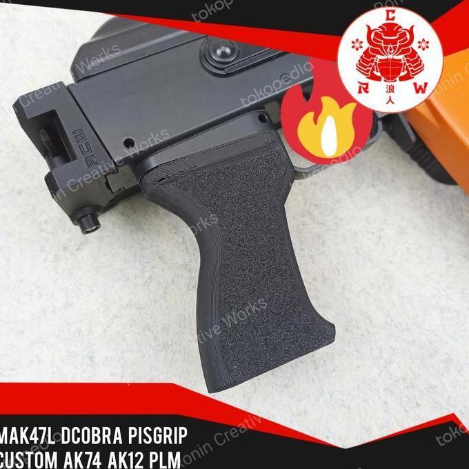premium dcobra mak47l pisgrip mainan custom ak74 ak12 plm grip kode 1462