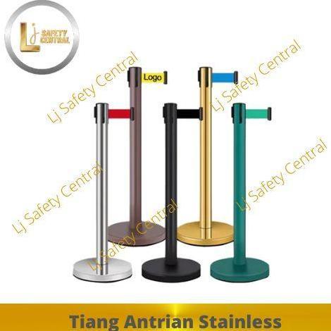 Tiang Pembatas Tiang Antrian Stainless Queue line