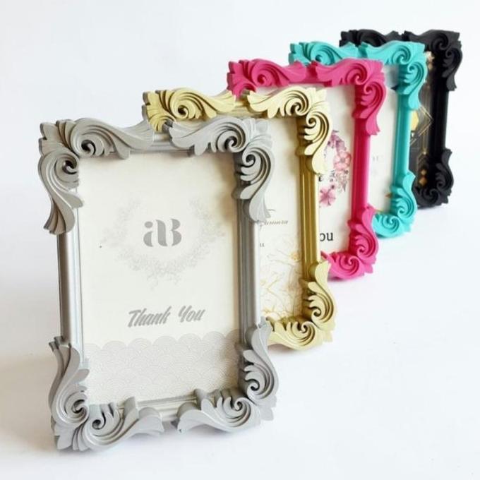 Ready Bingkai Album Pajangan Foto Photo Frame Elegan Wedding Hiasan 4R