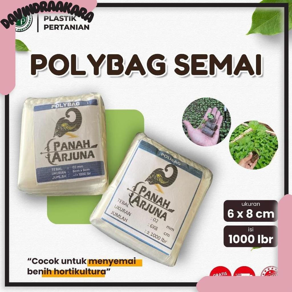 POLYBAG SEMAI CABE / POLYBAG SEMAI BENIH / POLIBAG / POLYBAG PEMBIBITAN - 6X8 CM ISI 1000 LEMBAR Cuc