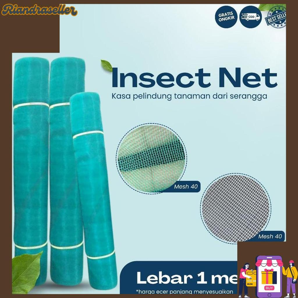 Insect Net Lebar 1 Meter - Jaring Penghalang Serangga Greenhouse - Jaring Kasa Insect Net Sale