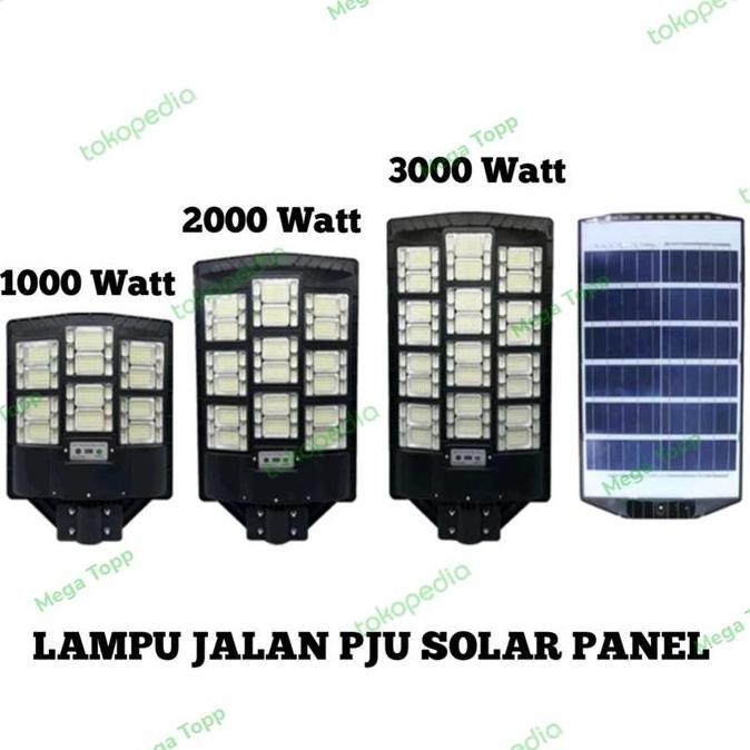 Super Sale, Lampu Pju Solar Panel 1000Watt,2000Watt,3000Watt Tenaga Surya/Matahari
