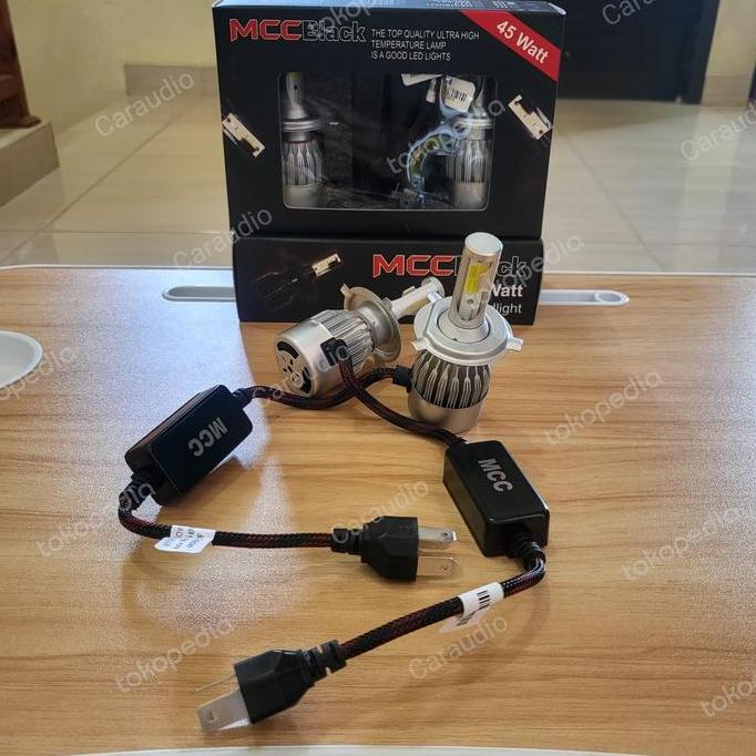 Bohlam Lampu Utama Mobil Led 2 Warna H4 Super Terang Hi - Lo Terbaru